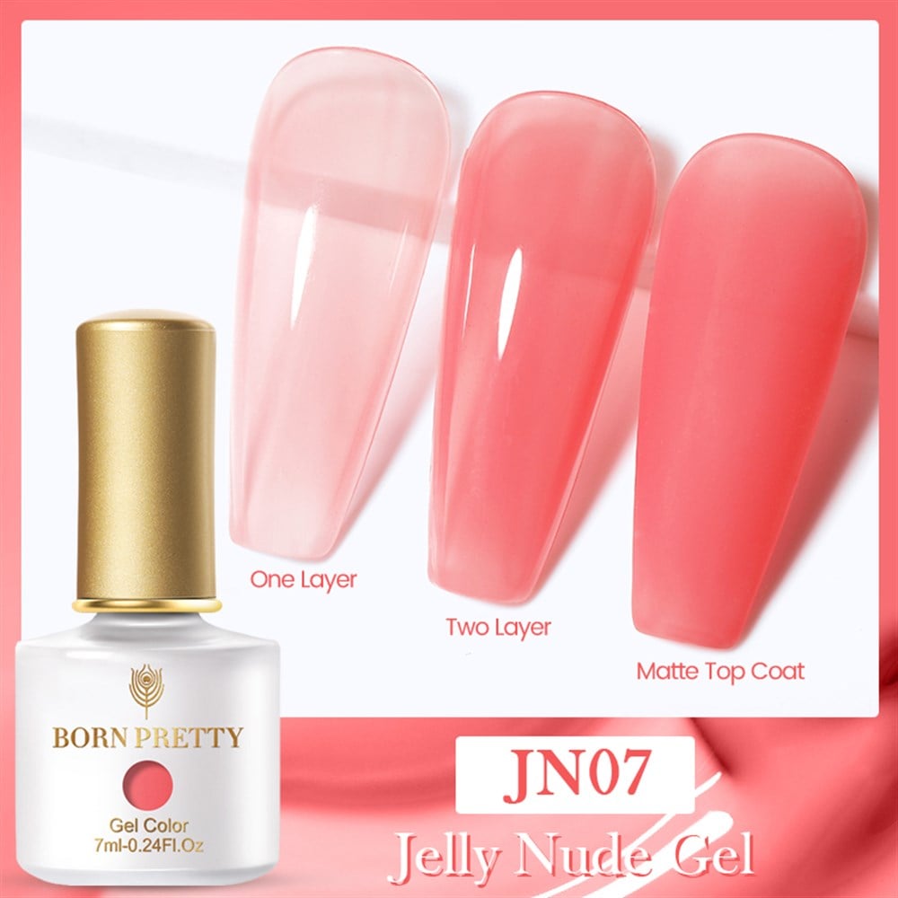 BORN PRETTY PRO JELLY NUDE GEL  7 ML KALICI OJE JN07