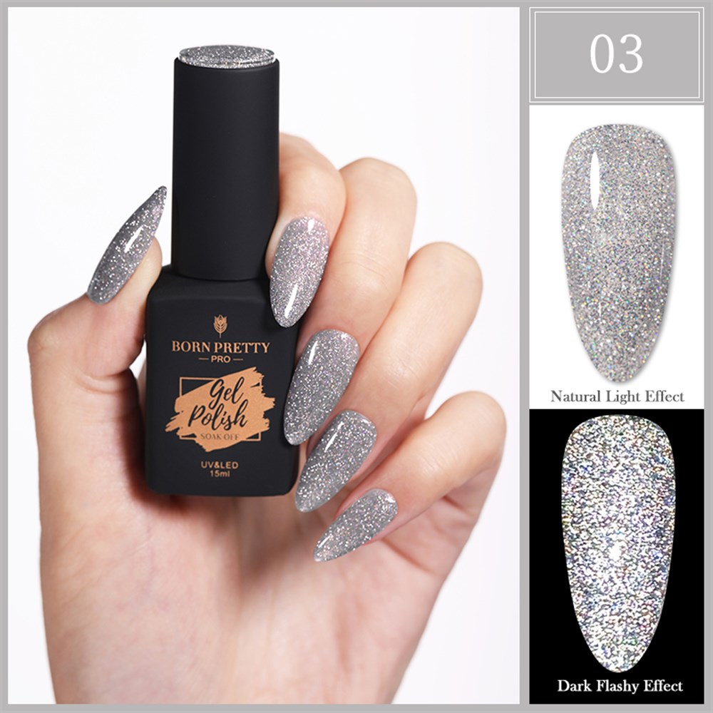 BORN PRETTY PRO TRUBUTY SERİSİ 15 ML REFLEKTÖRLÜ KALICI OJE 03