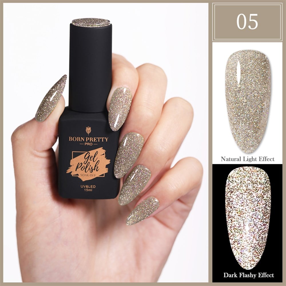 BORN PRETTY PRO TRUBUTY SERİSİ 15 ML REFLEKTÖRLÜ KALICI OJE 05