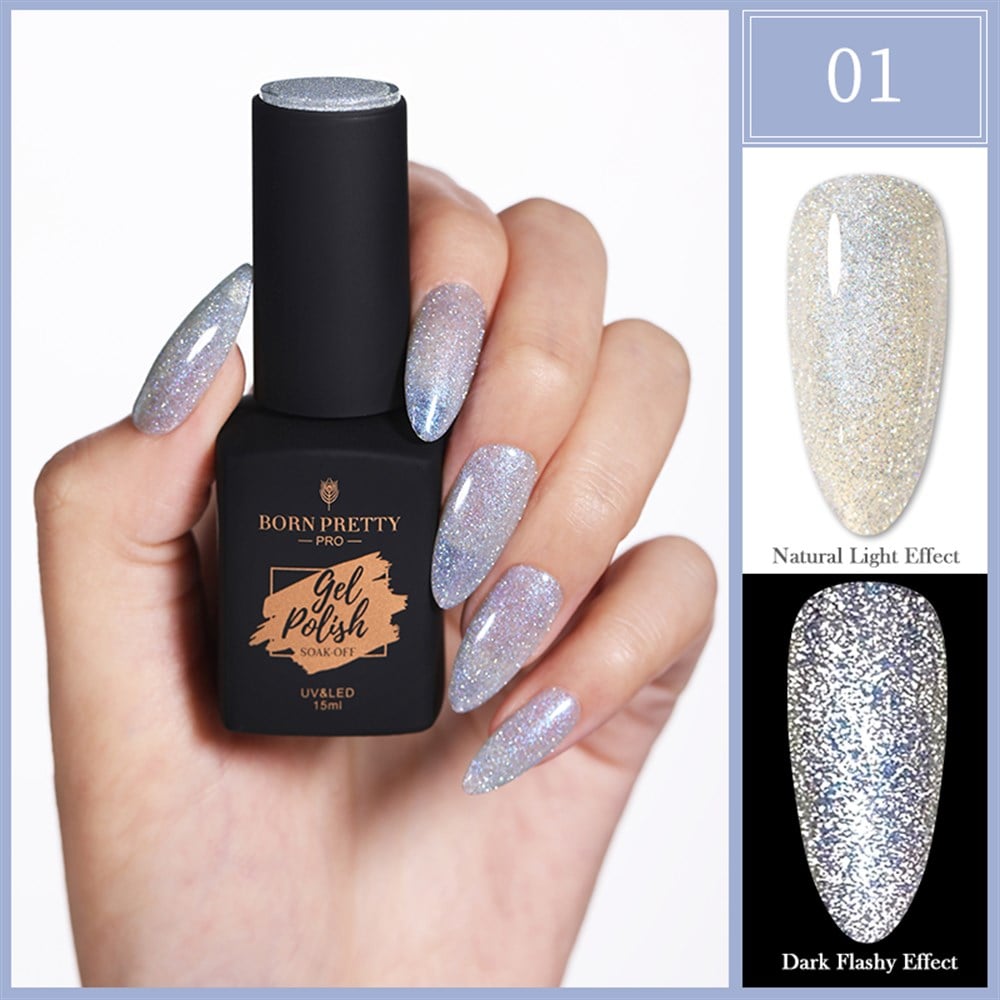 BORN PRETTY PRO TRUBUTY SERİSİ 15 ML REFLEKTÖRLÜ KALICI OJE 01