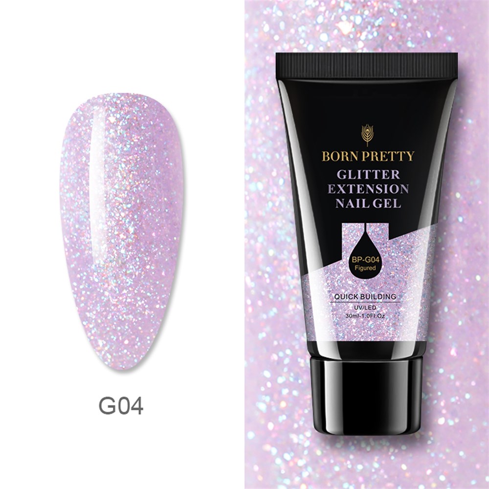 BORN PRETTY SİMLİ PULLU PARLAK POLY GEL 04