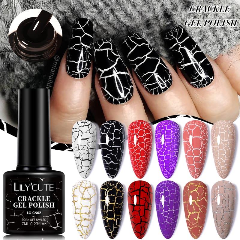 LILYCUTE 7ml Hava Kuruyan Çatlayan Oje CN02 SİYAH