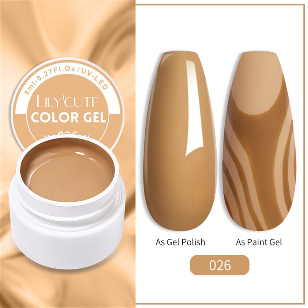 LILY'CUTE 8 ML UV COLOR GEL ( KAP UV KALICI OJE&PAINTING GEL ) 026
