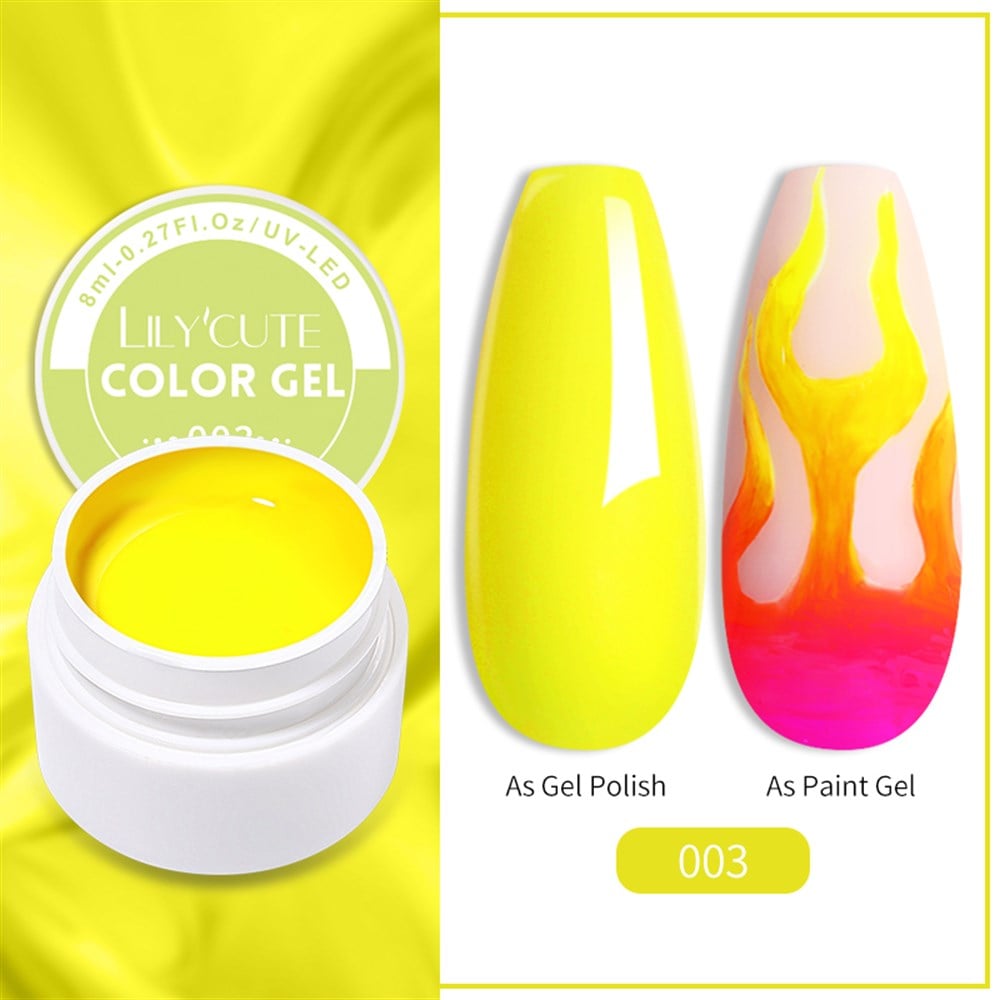 LILY'CUTE 8 ML UV COLOR GEL ( KAP UV KALICI OJE&PAINTING GEL ) 003