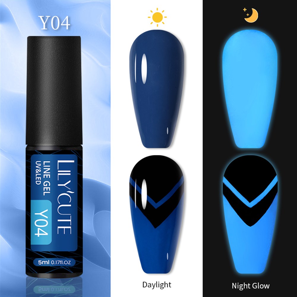 LILY'CUTE İNCE FIRÇA UÇLU GLOW-IN-DARK NEON FLORESAN PAINTING GEL  (KARANLIKTA PARLAYAN NEON ÇİZİM JELİ) Y04