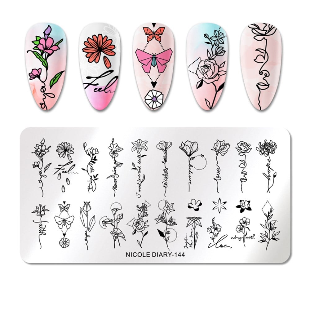NICOLE DIARY BASKI DESEN PLAKASI 144