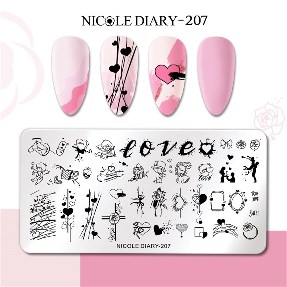 NICOLE DIARY BASKI DESEN PLAKASI 207