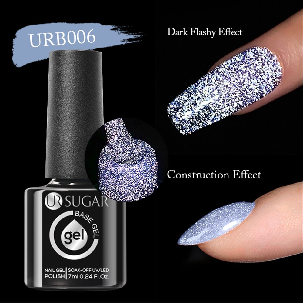 UR SUGAR 7ml REFLECTIVE (REFLEKTÖRLÜ FLASH) RUBBER BASE GEL URB006