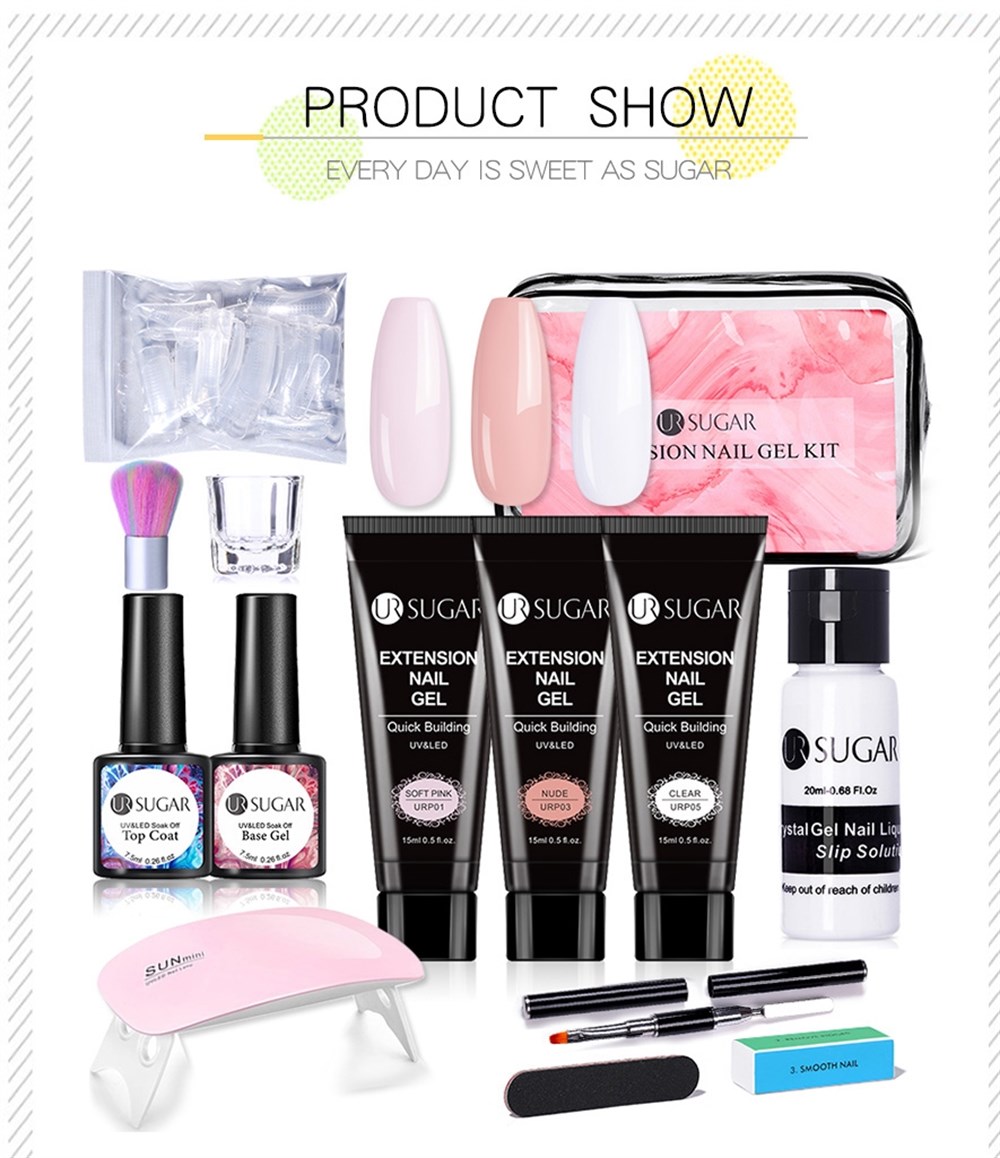 UR SUGAR EXTENSION NAIL GEL KIT( POLY GEL YAPIM SETİ)