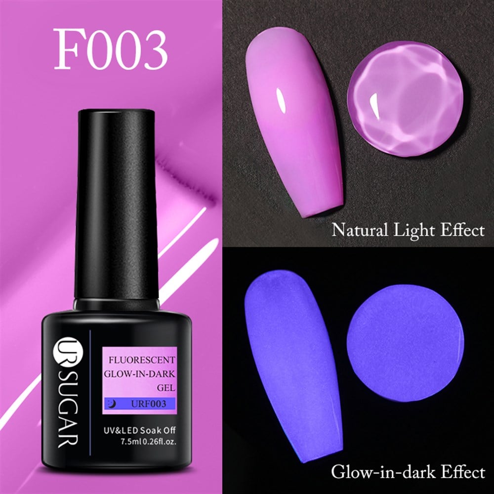 UR SUGAR NEON FLORESAN (KARANLIKTA PARLAYAN)  7,5ml UV KALICI OJE  URF003