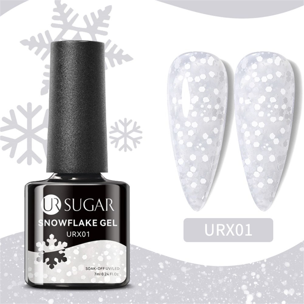 UR SUGAR SNOW FLAKE NAIL GEL URX01