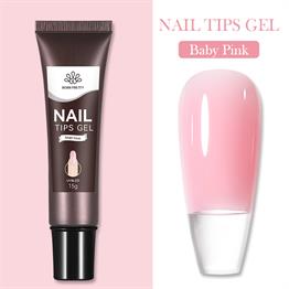BORN PRETTY PRO SOLID TIPS YAPIŞTIRICISI JELLY NUDE COLORS (TÜP FORM ) 15GR BABY PINK 
