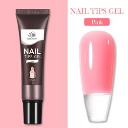 BORN PRETTY PRO SOLID TIPS YAPIŞTIRICISI JELLY NUDE COLORS (TÜP FORM ) 15GR PINK