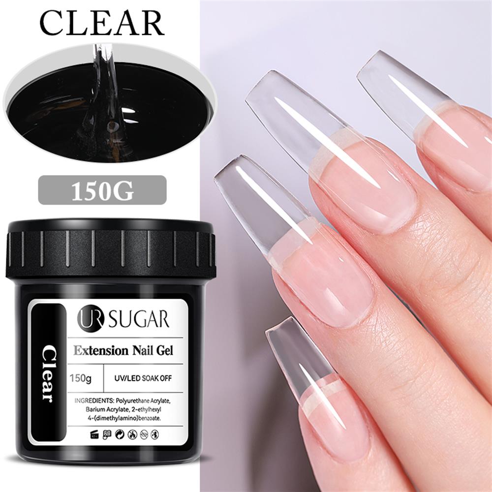  UR SUGAR 150ml BUILDER EXTENSION NAIL GEL (UZATMA JELİ) CLEAR (ŞEFFAF)