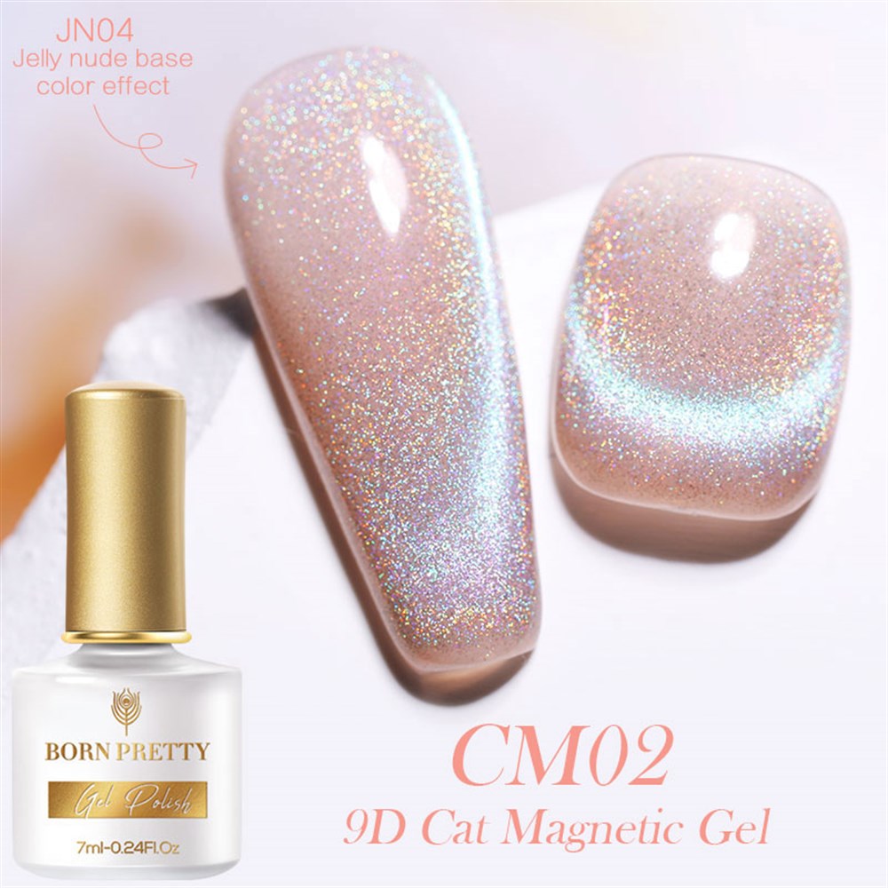 BORN PRETTY 7ml  9D CAT MAGNETIC GEL (9 D KEDİ GÖZÜ KALICI OJE ) CM02