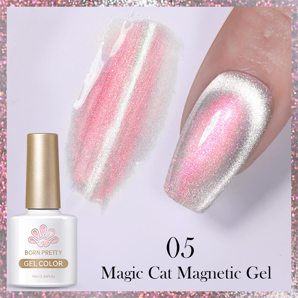 BORN PRETTY 10ML MAGIC AURORA CYRISTAL CAT MAGNETIK GEL (KEDİ GÖZÜ KALICI OJE ) 05