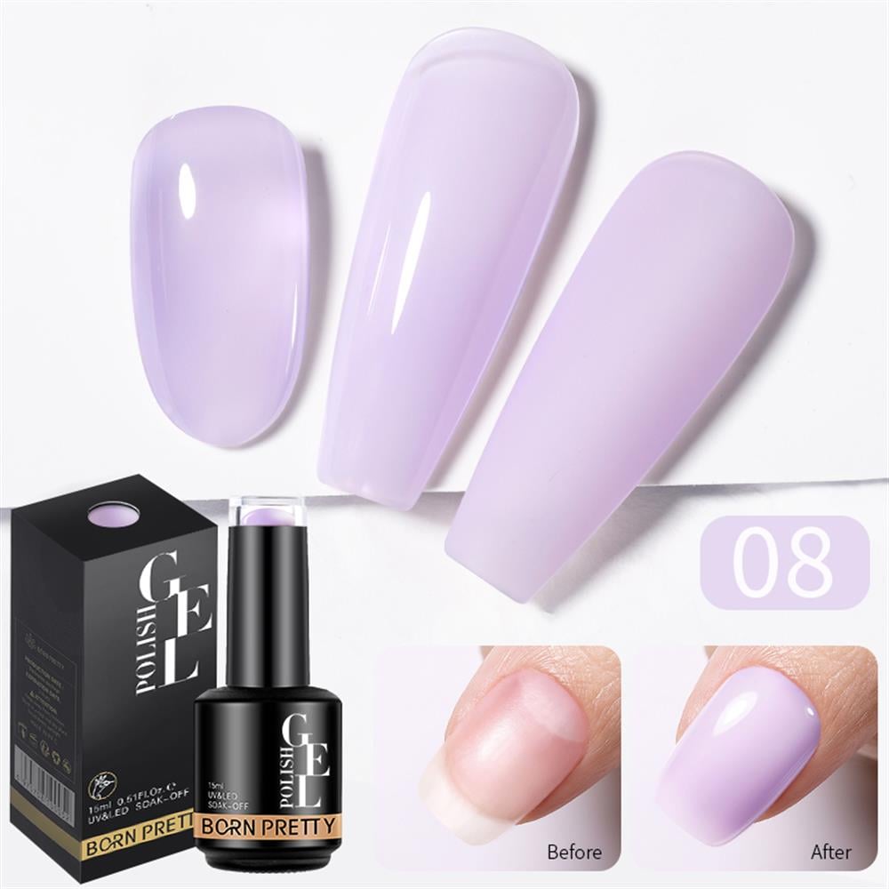 BORN PRETTY 15ml 2in1 RUBBER BASE GEL 08