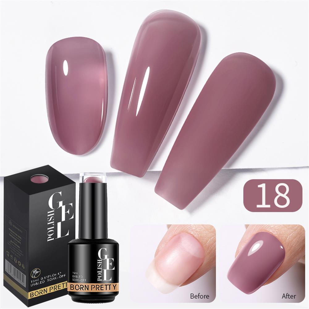 BORN PRETTY 15ml 2in1 RUBBER BASE GEL 18