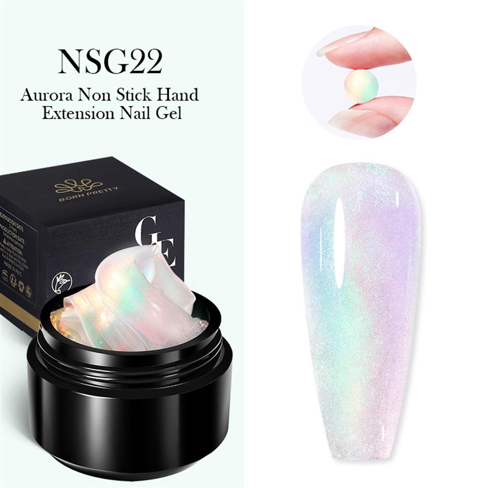 BORN PRETTY 15ml Aurora NON STICK EXTENSSION GEL (Yapışkan katsız katı tırnak uzatma jeli) NSG 22