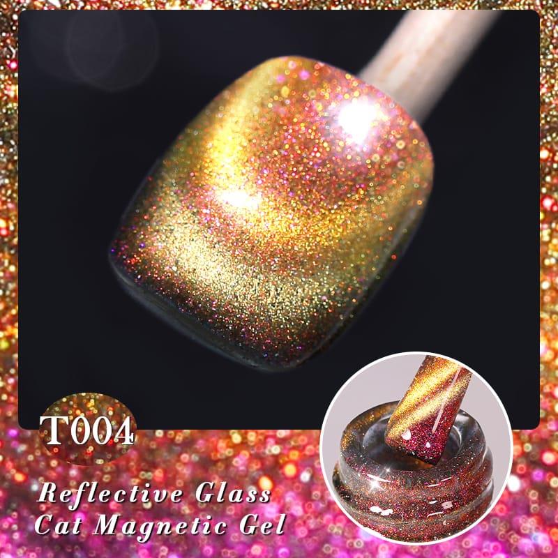 BORN PRETTY 15ml Hema Free Rainbow Reflektive Cat Magnetic Gel T004
