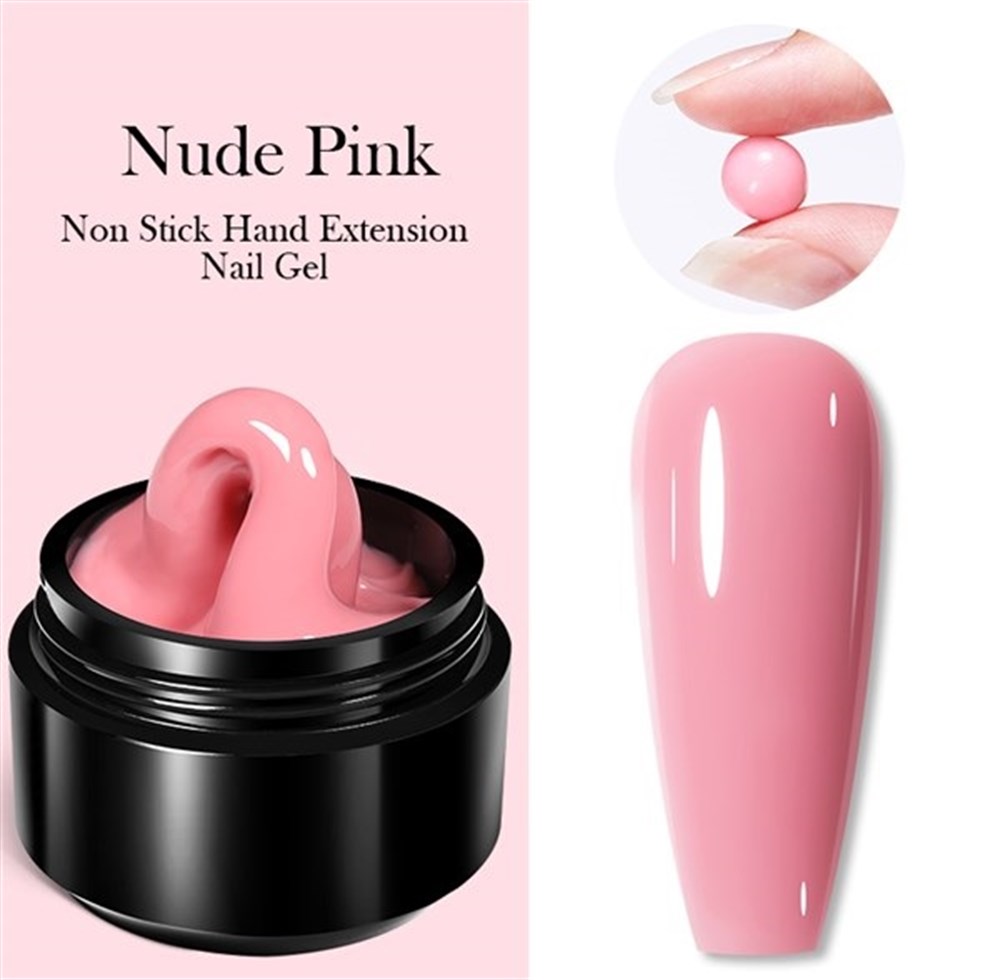 BORN PRETTY 15ml NON STICK EXTENSSION GEL (Yapışkan katsız katı tırnak uzatma jeli) 05 NUDE PINK