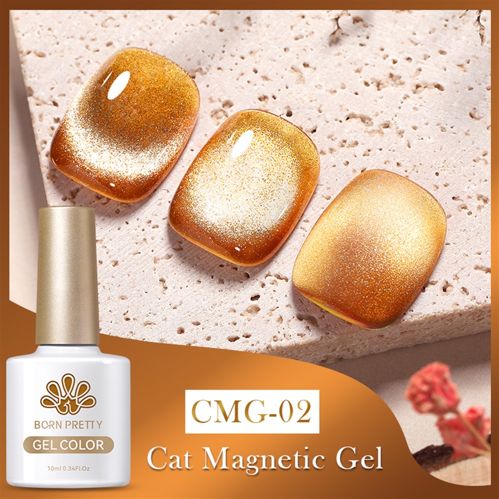 BORN PRETTY AMBER CAT MAGNETIC GEL (AMBER KEDİ GÖZÜ MANYETİK )10ml KALICI OJE CGM02