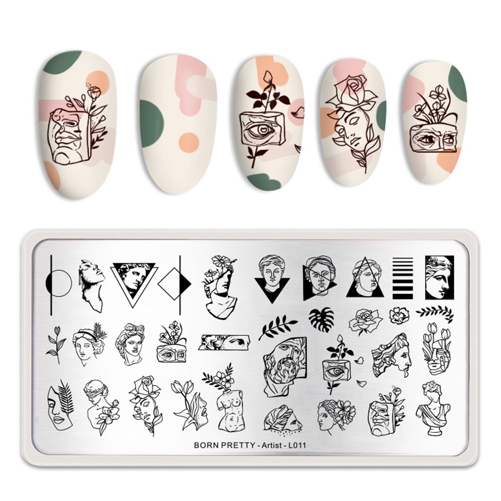 BORN PRETTY BASKI DESEN PLAKASI ARTIST L011