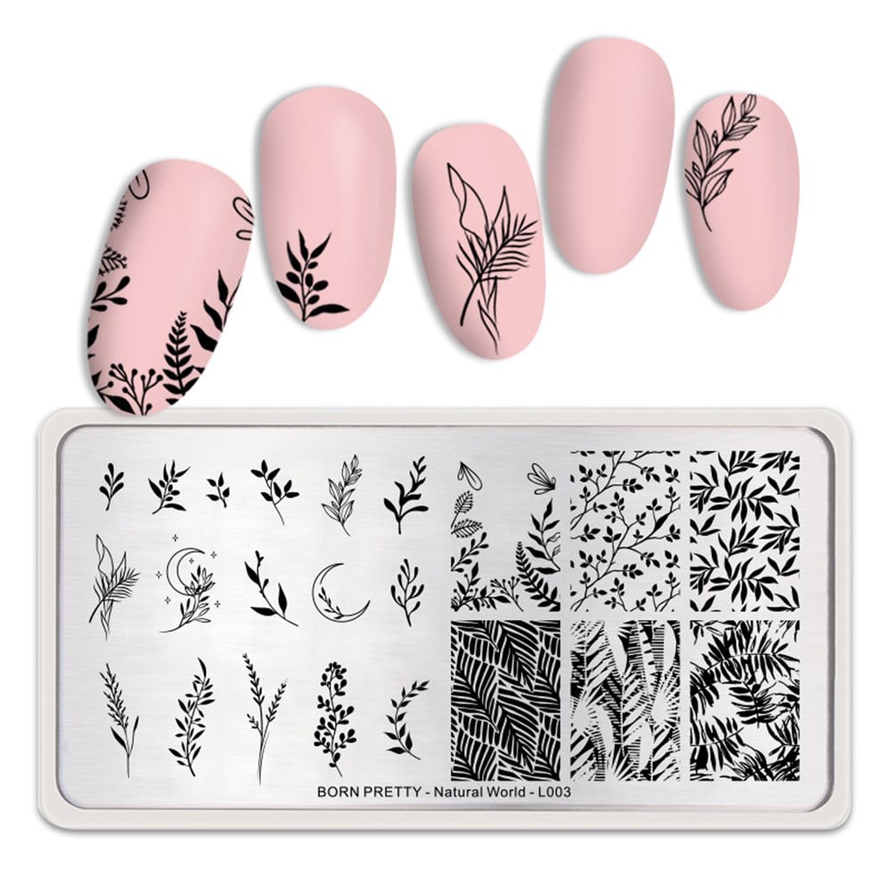 BORN PRETTY BASKI DESEN PLAKASI NATURAL WORLD L003