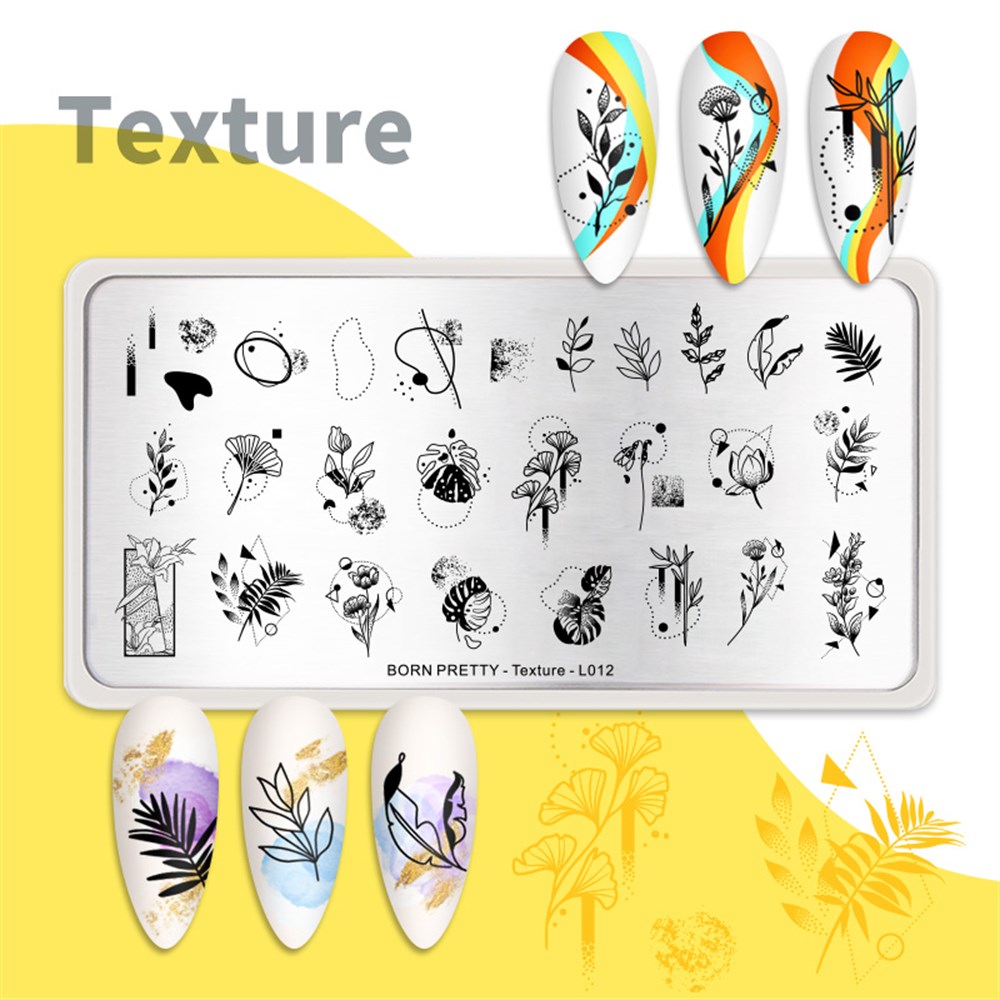 BORN PRETTY BASKI DESEN PLAKASI TEXTURE L012