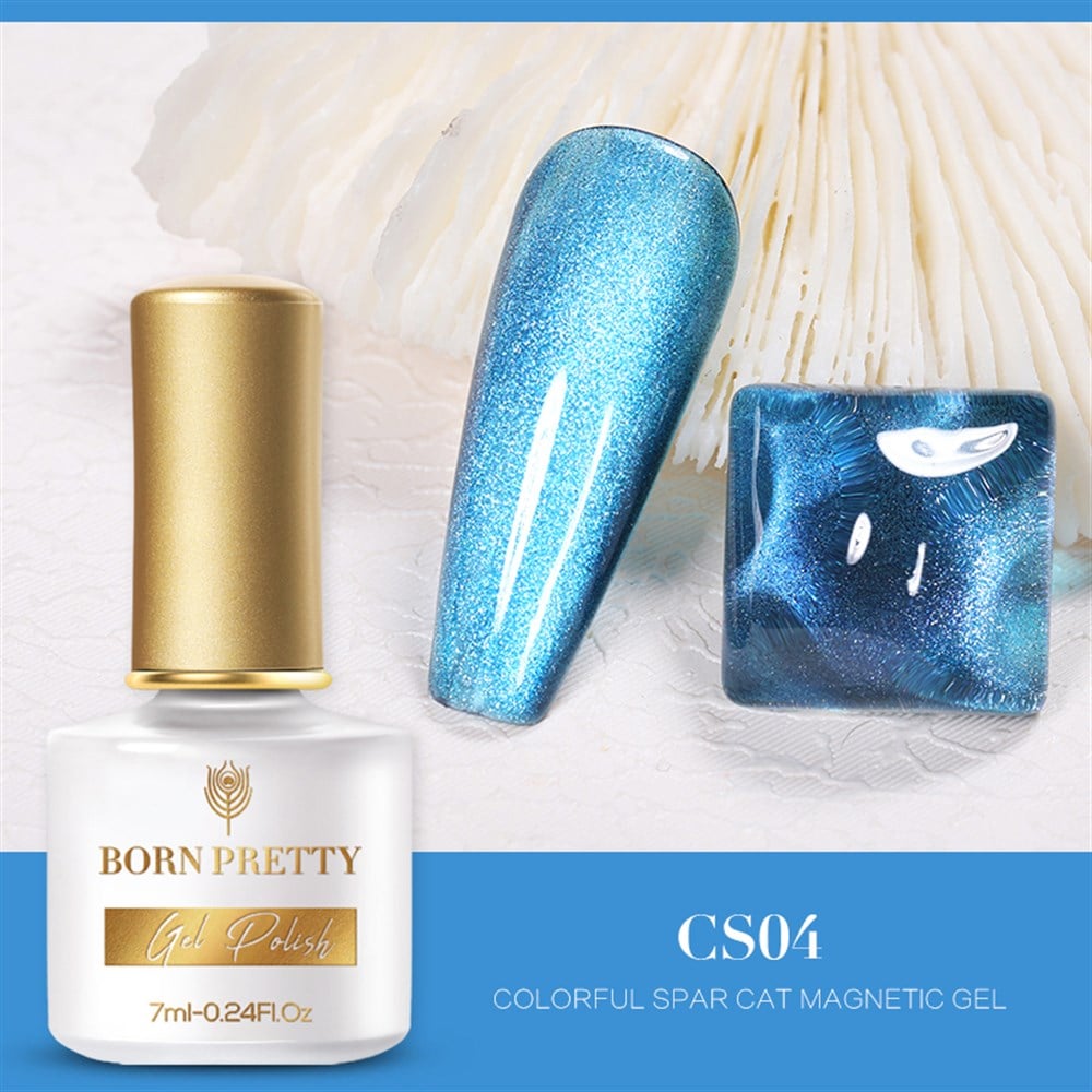 BORN PRETTY COLORFUL SPAR CAT MAGNETIC GEL (KEDİ GÖZÜ MANYETİK ) KALICI OJE CS04