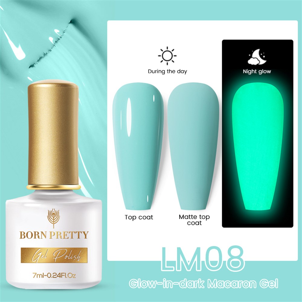 BORN PRETTY GLOW-IN-DARK (KARANLIKTA PARLAYAN) MACARON GEL LM08