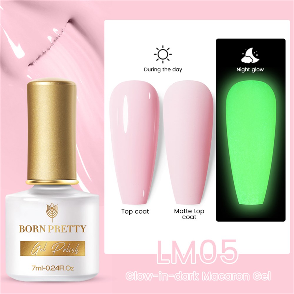BORN PRETTY GLOW-IN-DARK (KARANLIKTA PARLAYAN) MACARON GEL LM05