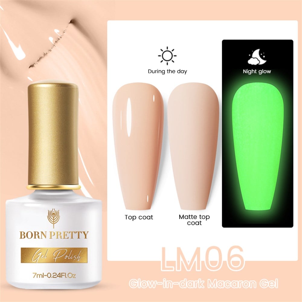 BORN PRETTY GLOW-IN-DARK (KARANLIKTA PARLAYAN) MACARON GEL LM06