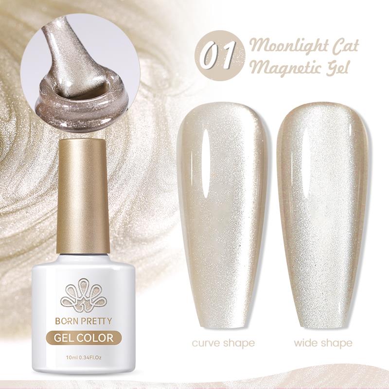 BORN PRETTY MOONLIGHT CAT MAGNETIC GEL (KEDİ GÖZÜ KALICI OJE ) 01