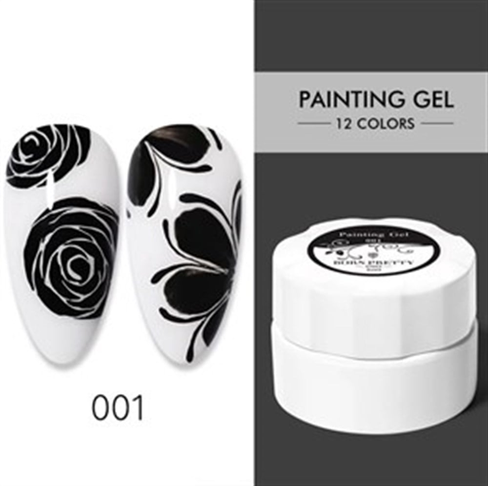 BORN PRETTY PAİNTİNG GEL (ÇİZİM JELİ ) 001 SİYAH