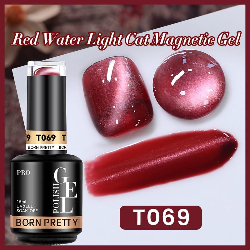 BORN PRETTY PRO 15ml Red Cat Magnetic Gel Polish T069