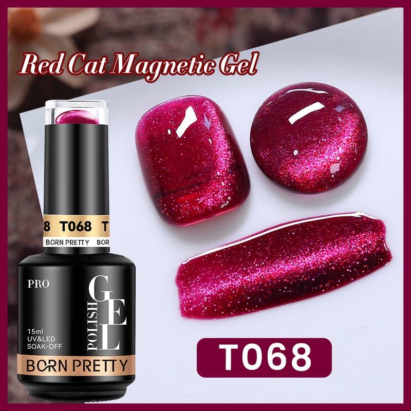 BORN PRETTY PRO 15ml Red Cat Magnetic Gel Polish T068
