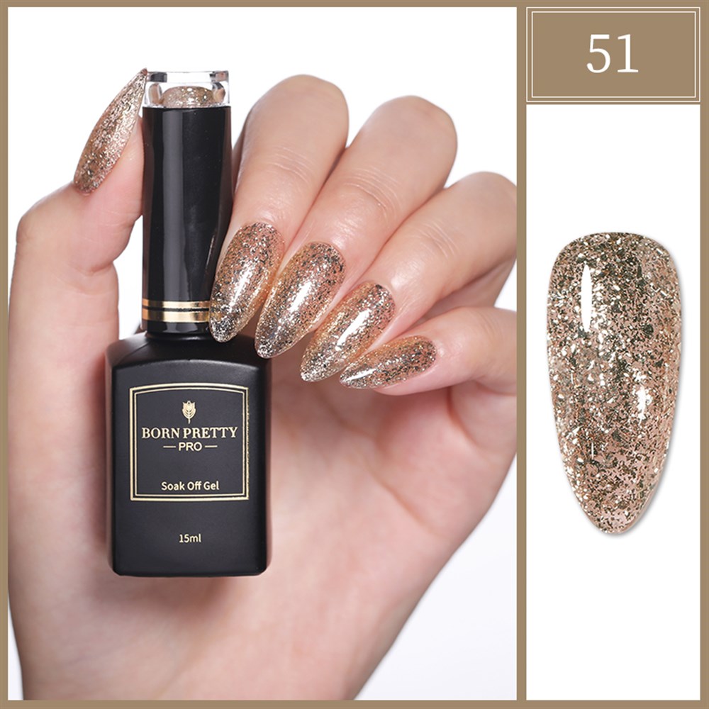 BORN PRETTY PRO BLACK GOLD SERİSİ 15 ML KALICI OJE 51