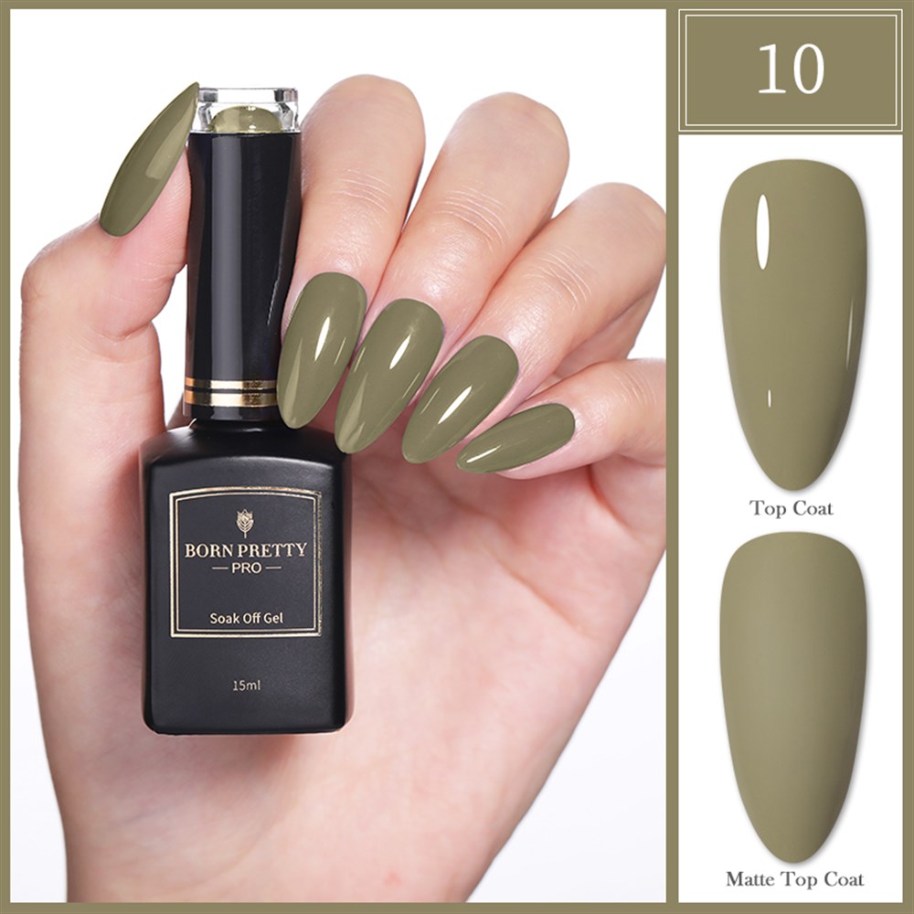 BORN PRETTY PRO BLACK GOLD SERİSİ 15 ML KALICI OJE 10