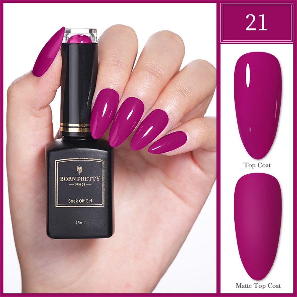 BORN PRETTY PRO BLACK GOLD SERİSİ 15 ML KALICI OJE 21