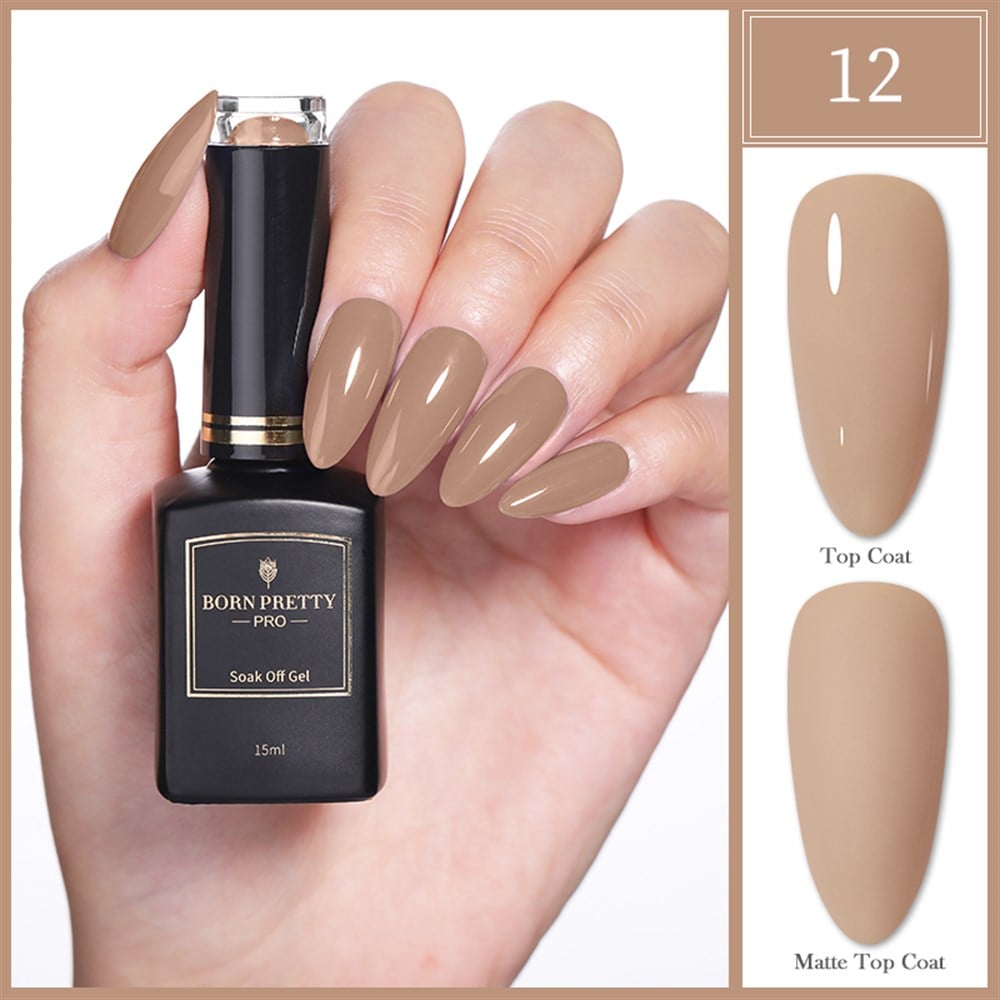 BORN PRETTY PRO BLACK GOLD SERİSİ 15 ML KALICI OJE 12