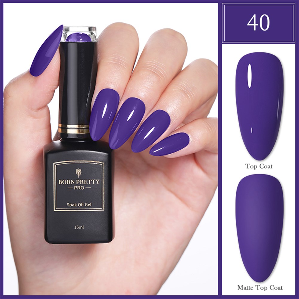 BORN PRETTY PRO BLACK GOLD SERİSİ 15 ML KALICI OJE 40