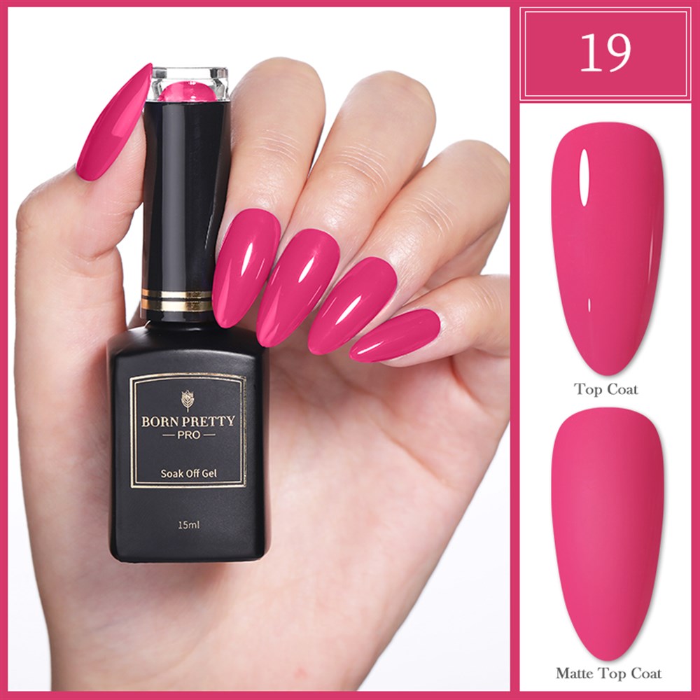 BORN PRETTY PRO BLACK GOLD SERİSİ 15 ML KALICI OJE 19