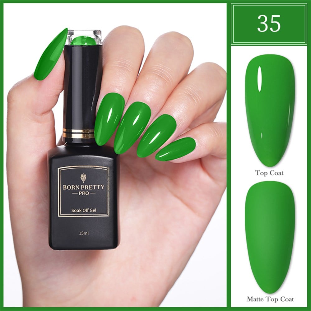 BORN PRETTY PRO BLACK GOLD SERİSİ 15 ML KALICI OJE 35