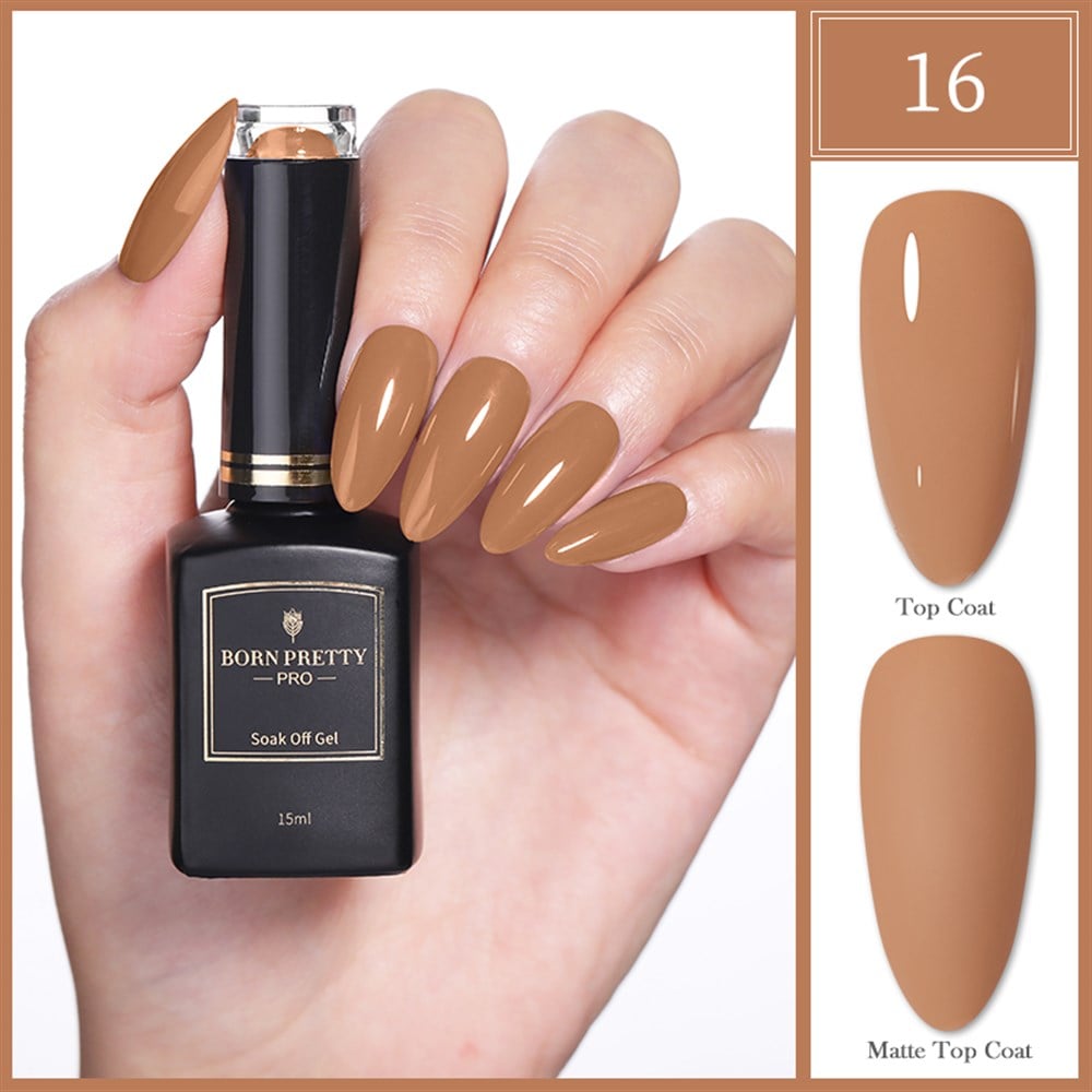 BORN PRETTY PRO BLACK GOLD SERİSİ 15 ML KALICI OJE 16
