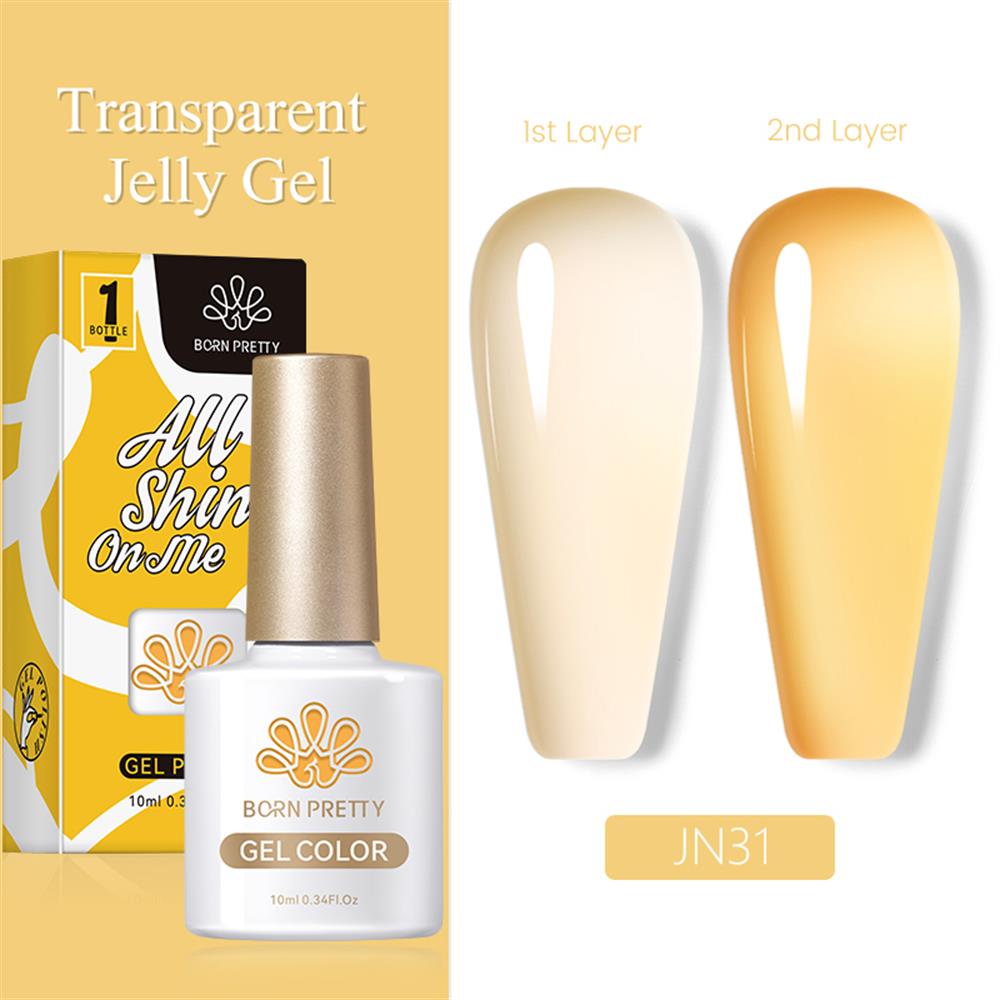 BORN PRETTY PRO JELLY NUDE GEL  10 ML YARI SAYDAM  KALICI OJE JN31