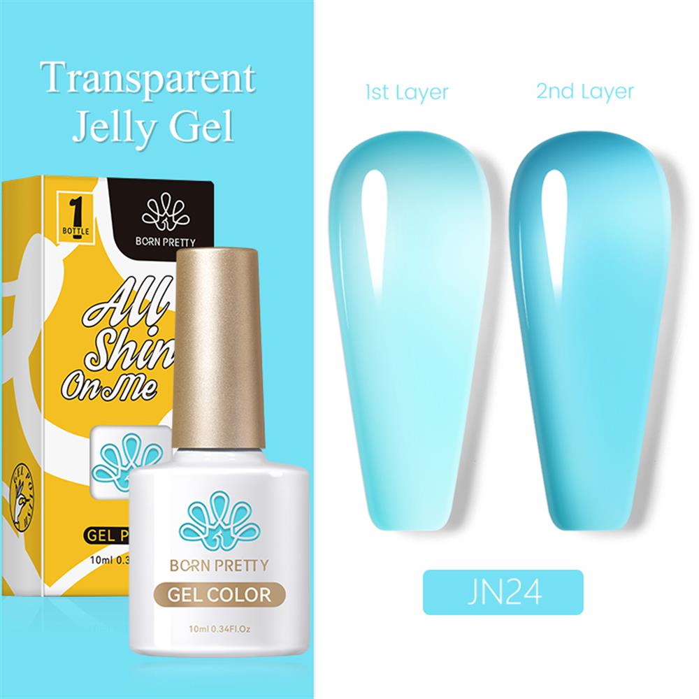 BORN PRETTY PRO JELLY NUDE GEL  10 ML YARI SAYDAM  KALICI OJE JN24