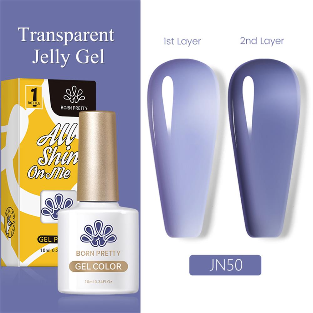 BORN PRETTY PRO JELLY NUDE GEL  10 ML YARI SAYDAM  KALICI OJE JN50