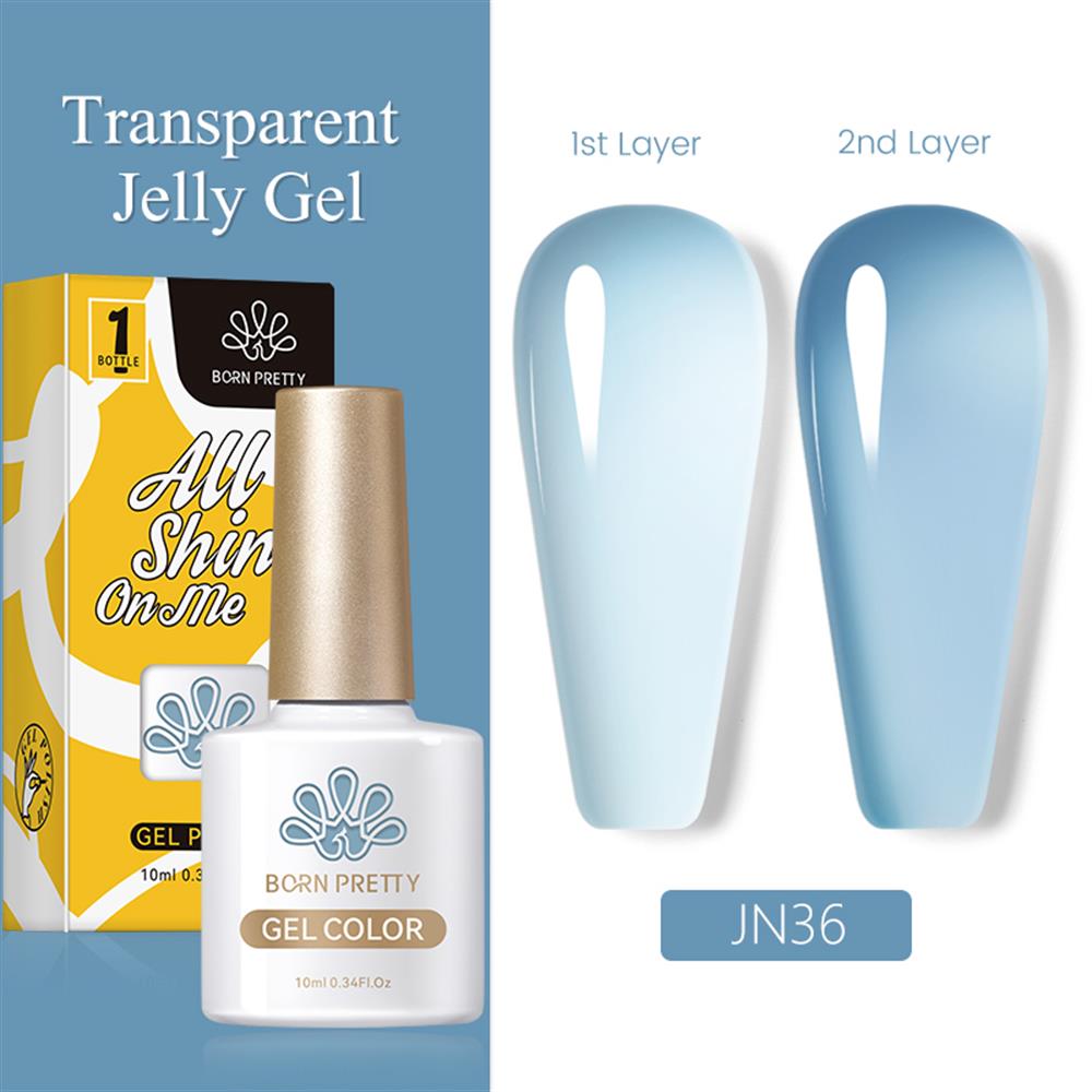 BORN PRETTY PRO JELLY NUDE GEL  10 ML YARI SAYDAM  KALICI OJE JN36