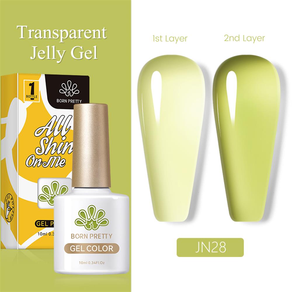 BORN PRETTY PRO JELLY NUDE GEL  10 ML YARI SAYDAM  KALICI OJE JN28
